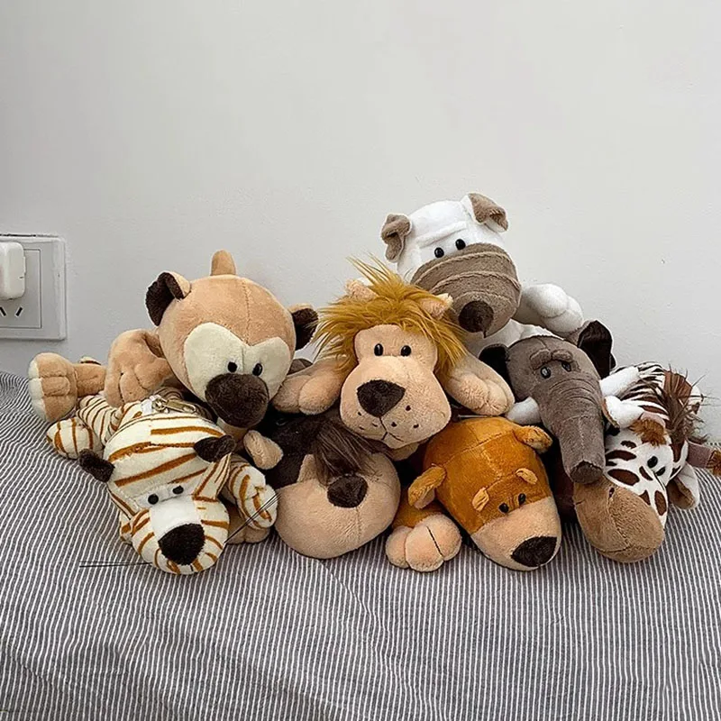 

Tiger Giraffe Monkey Dog Elephant Pencil Bag Pen Case Plush Toy Student Stationery Cartoon Forest Animal Pencilbag Boy Girl Gift