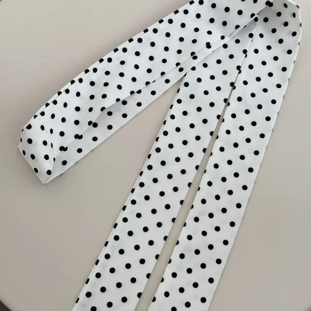 خمر تصميم 180 سنتيمتر طويل طول وشاح البولكا نقطة الشيفون خمر منديل غطاء الرقبة عصابات الزخرفية ارتداء اليومي #3