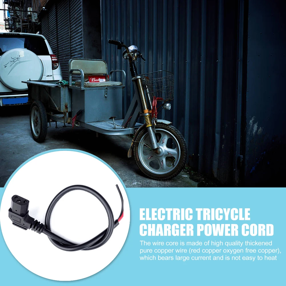 

Electric Tricycle Charging Plug Copper Core T Type E-Bike Cable Wire Connector