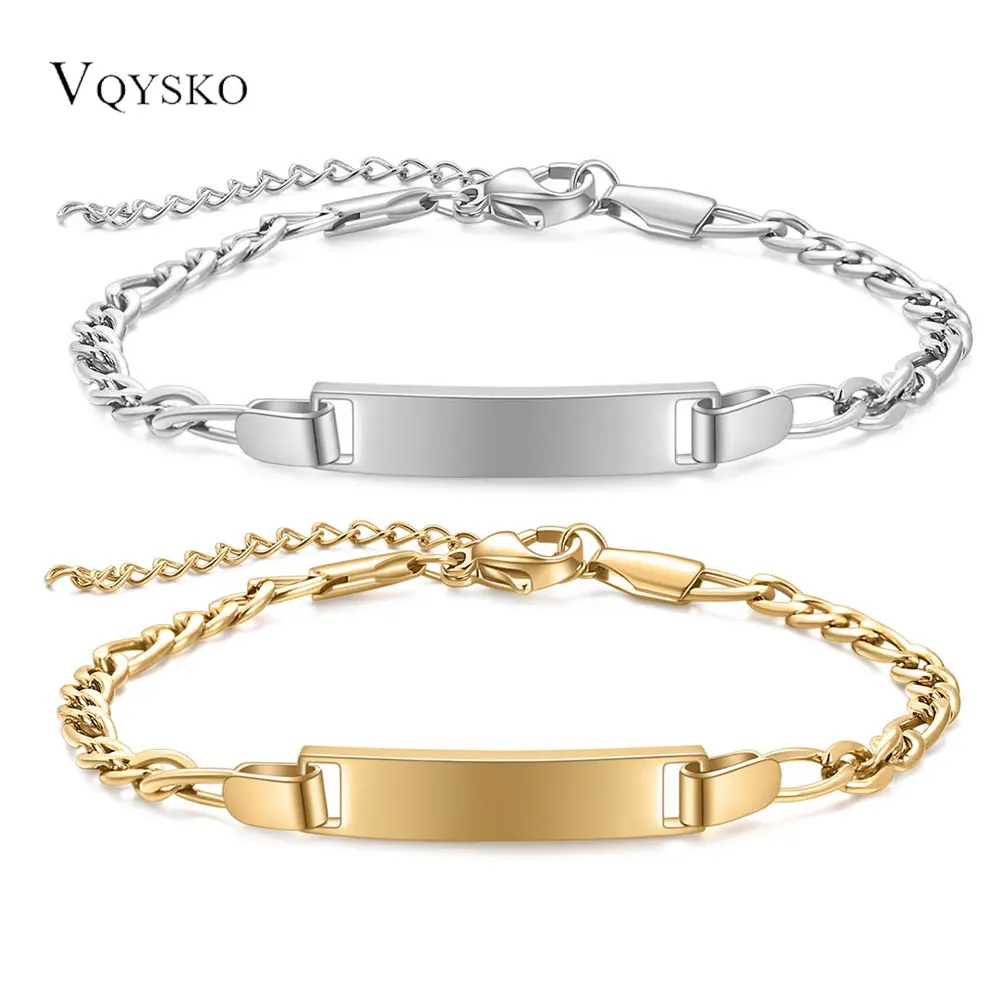 Nueva pulsera personalizable de moda, pulsera ajustable clásica de acero inoxidable de Color dorado/plateado para mujer, regalos de joyería de moda