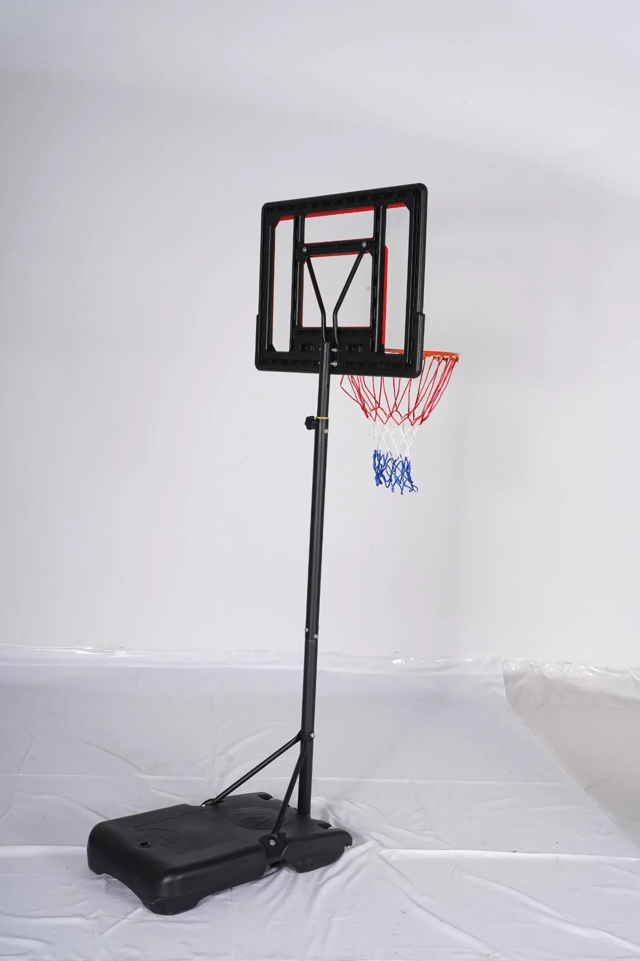 Adjustable Height Children Basketball Stand Indoor Movable Hoop Multiple Color Options