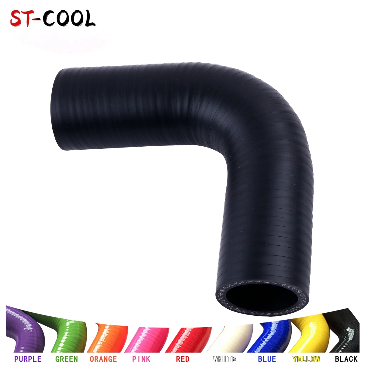

4-Ply Matt Black 90 Degree Elbow General Silicone Coolant Intercooler Tube Pipe Hose ID 76mm