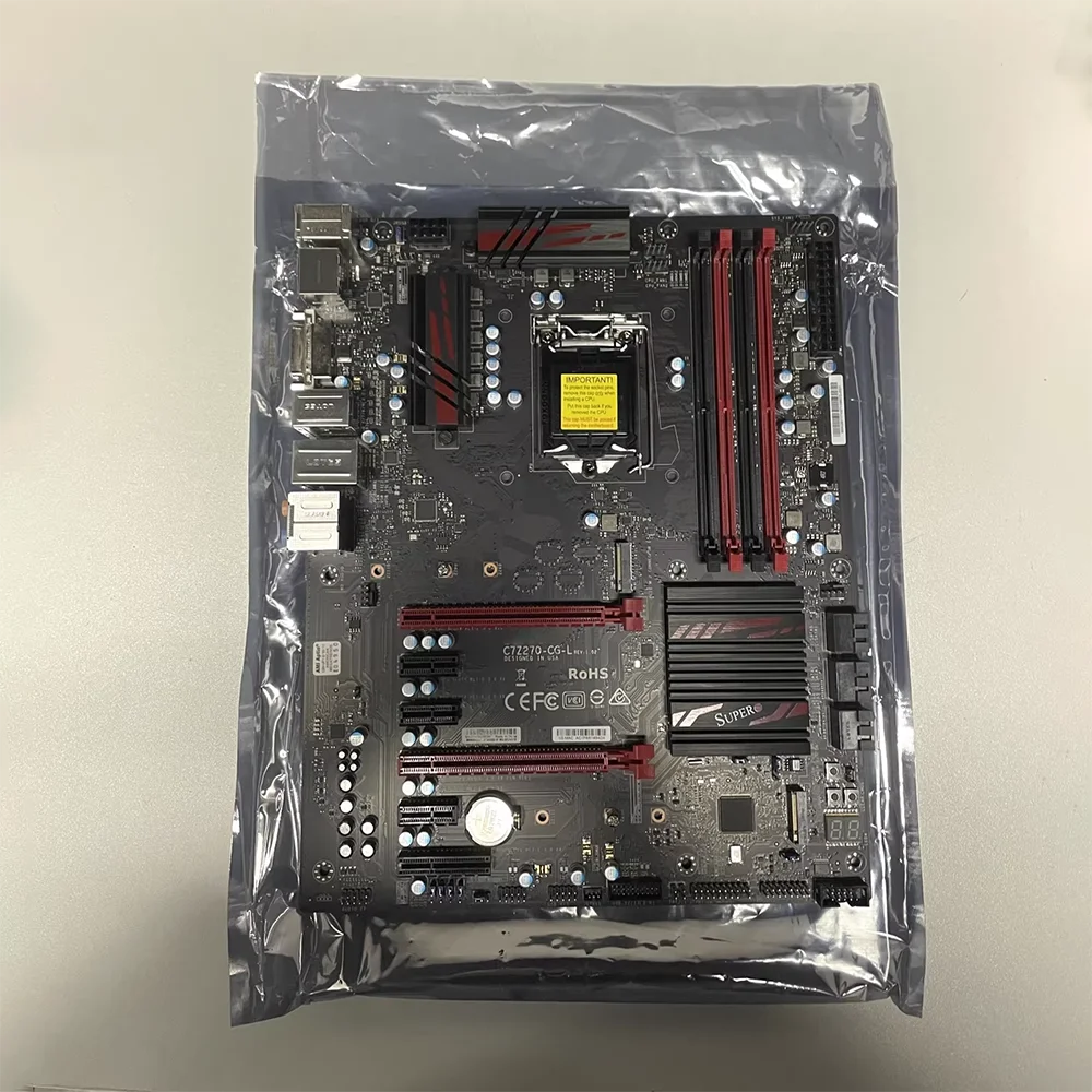Motherboard For Supermicro C7Z270-CG-L Z270 LGA1151 ATX DDR4 M.2*2 Support 7700K Perfect Test Good Quality