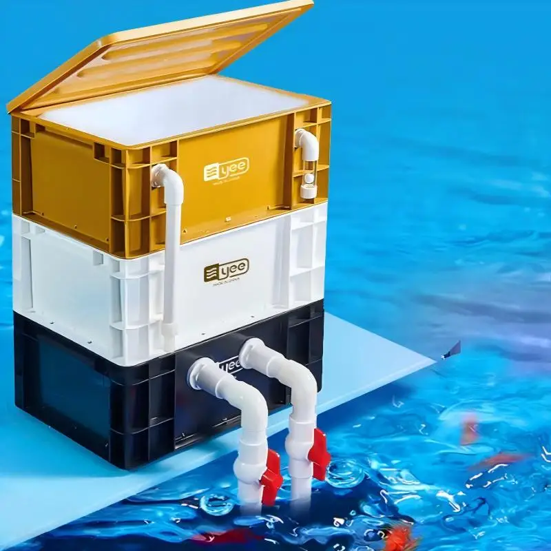 

Hot selling customized new models are hung on top of the aquarium filter box, fish tank filter, fish pond filter system