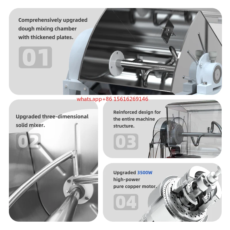 

Professional 100kg Commercial Dough Mixer for Bread Factory Price for Commercial Baking