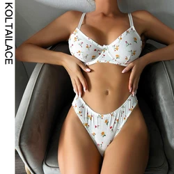 Koltailace Sexy Lingerie For Fine Women 2-Piece Bra Party Underwear Set Ladies Fancy Lntimates