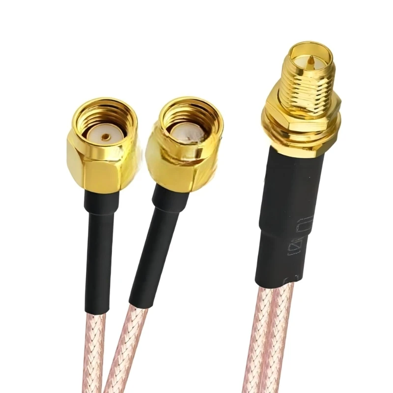 

Y1UB SMA Splitters Cable SMA Male to Double SMA Female Wire Low Loss RG316 Y Splitters