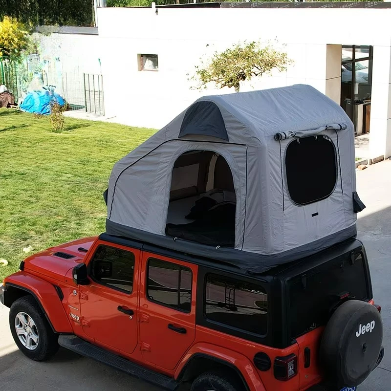 Cotton Waterproof Outdoor 1-3 Person Soft Shell Roof Top Tent for Car Truck Camping Foldable Air Tent for Off-Road