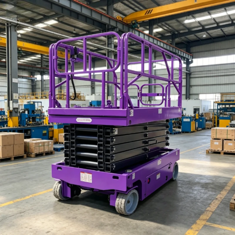 Portable Wheeled Hydraulic Lift Table, 500KG Mobile Scissor Lifter for Logistics, Garage and Repair Workshops