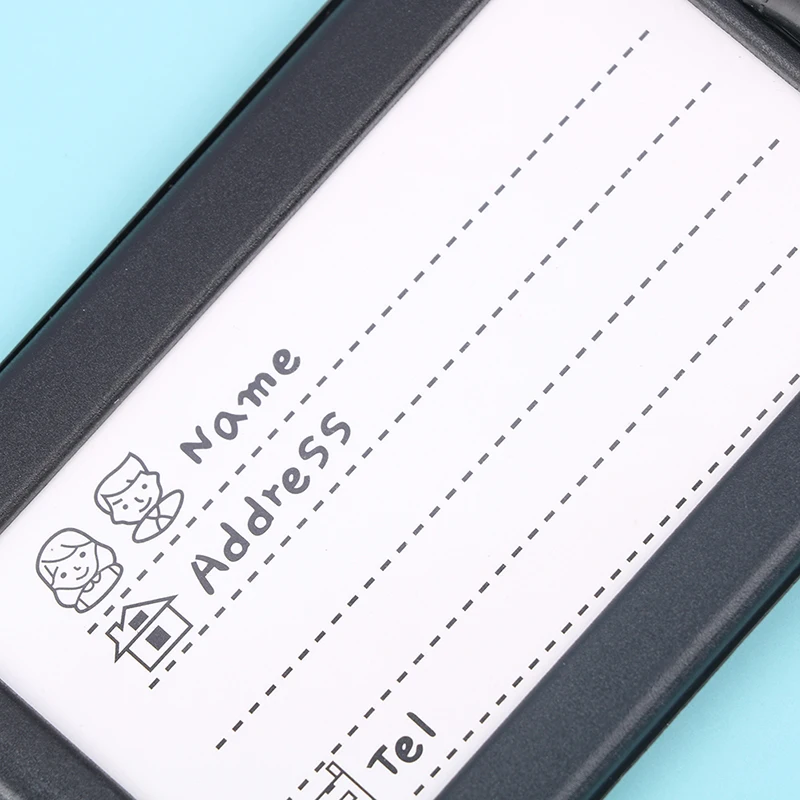 Creative 3D Letters Soft PVC Luggage Tag Travel Backpack Luggage Tag Portable Label Travel Accessories Baggage Boarding Tag