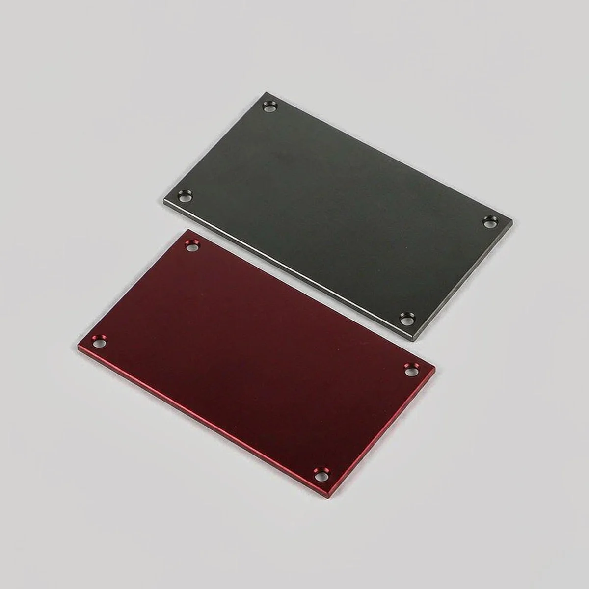 5Pcs 6061 Anodized Aluminum Blank Plate, Laser Engraving Nameplate 1mm Thick 60x30-120x80mm Black Red Blue Tool Parts