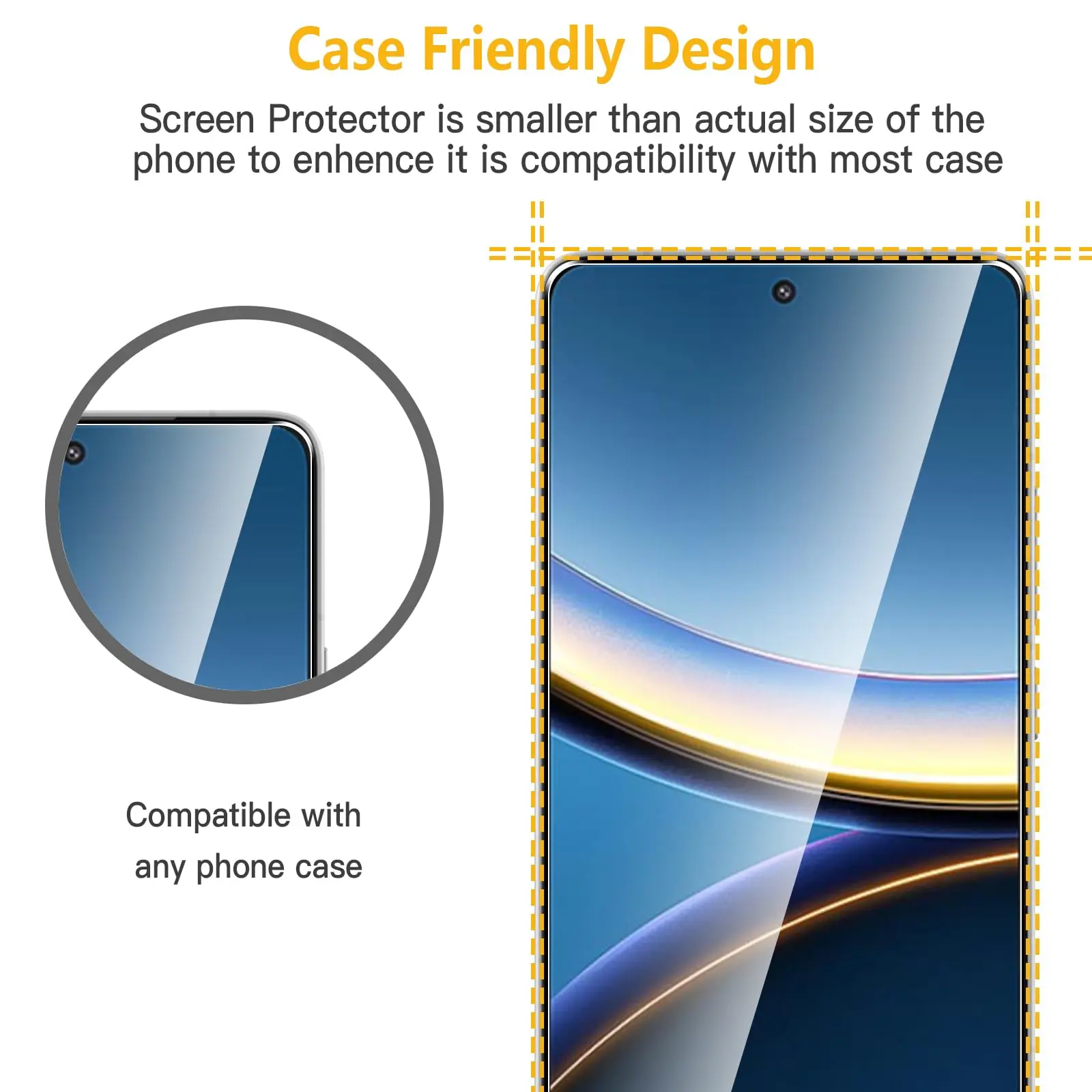 For POCO F7 Pro Ultra Screen Protector Tempered Glass Crystal Mica 9H HD Clear Transparent Anti Scratch Case Friendly