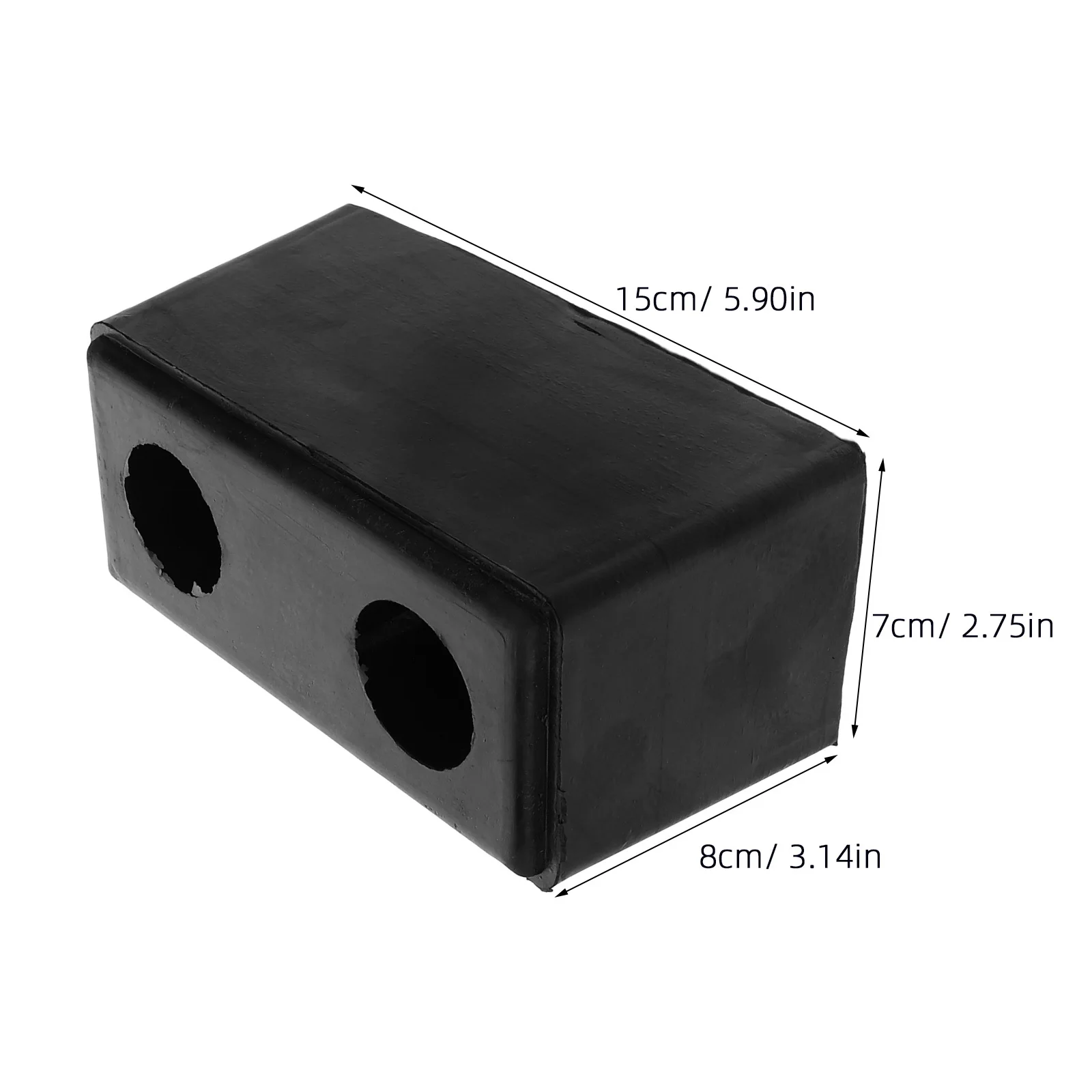 15 سنتيمتر المطاط الوفير منصات مستطيل حوض الوفير كتلة المضادة للتصادم حماية لشاحنة مقطورة تعزيز عكس السلامة و #6