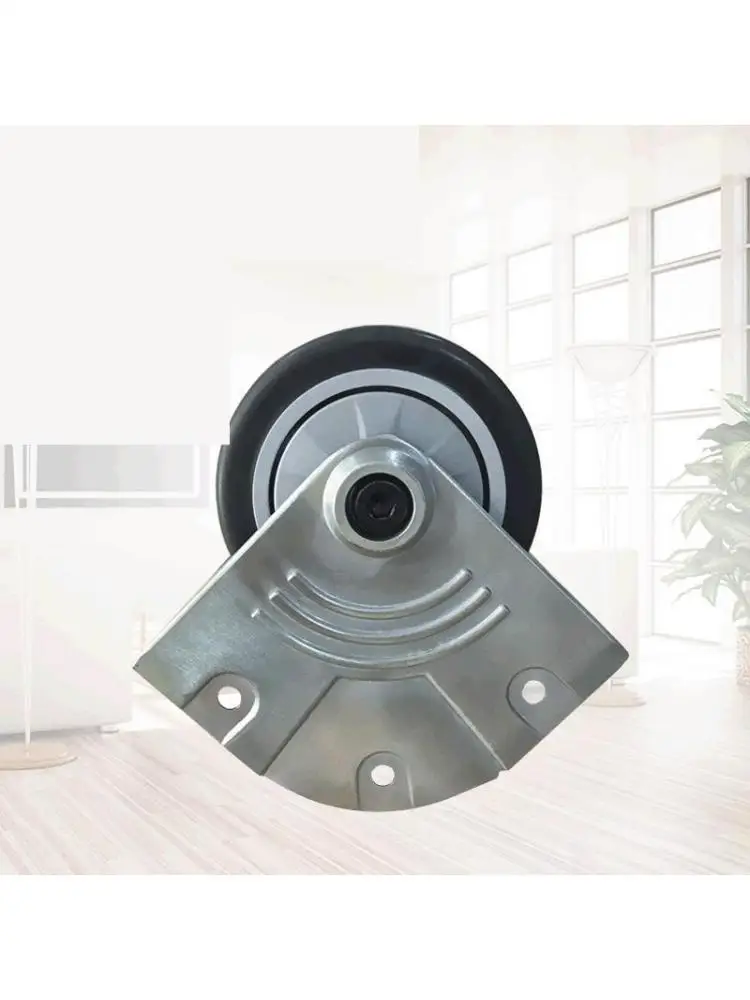 

1 Pc 3-inch Aluminum Alloy Bracket Special Caster For Aircraft Box Mute Rubber Corner Wheel Grey Bag