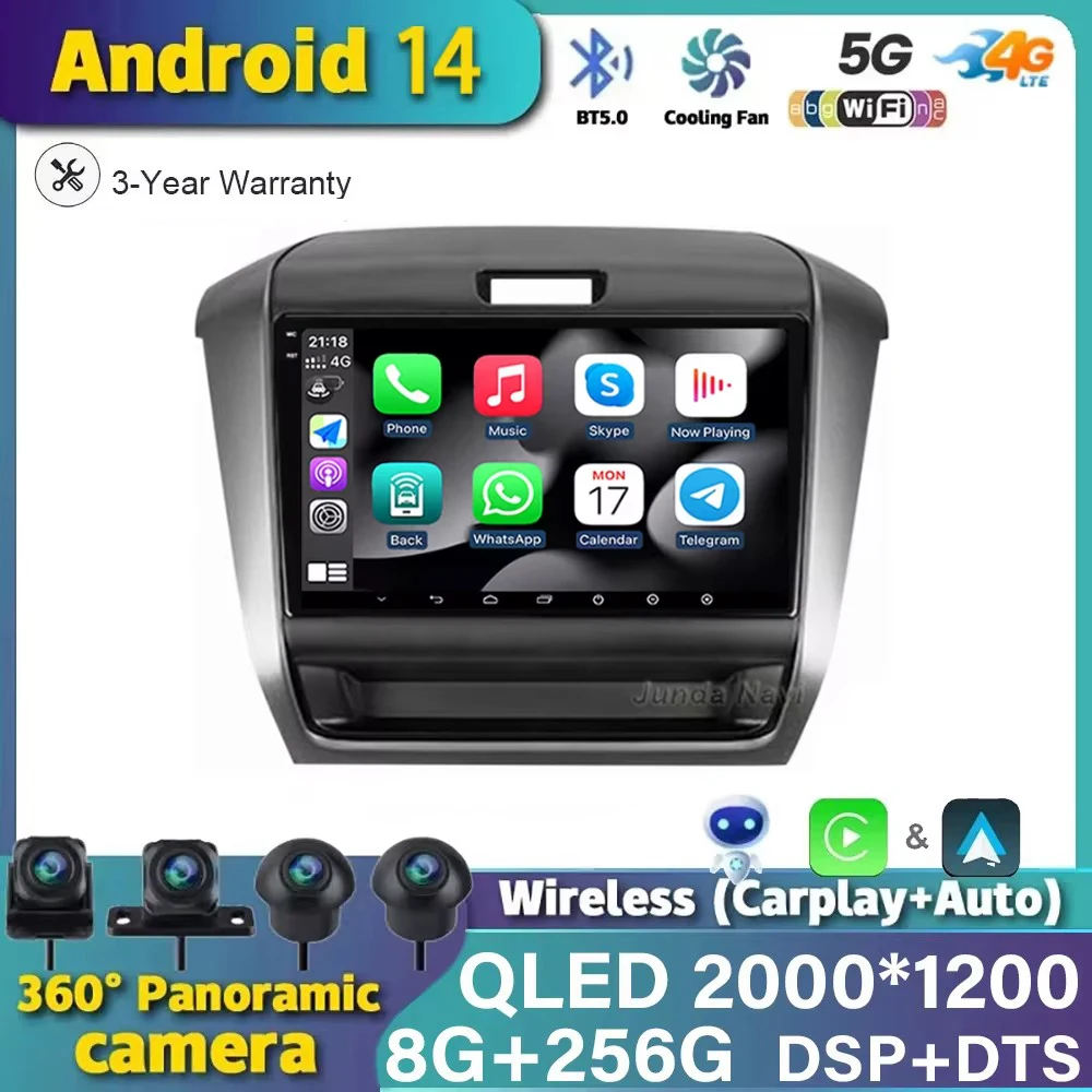 For Honda Freed 2 2016 - 2020 9 Inch Car Android 14 Radio Multimedia Video Player Navigation GPS Wireless Carplay 360 Camera DSP