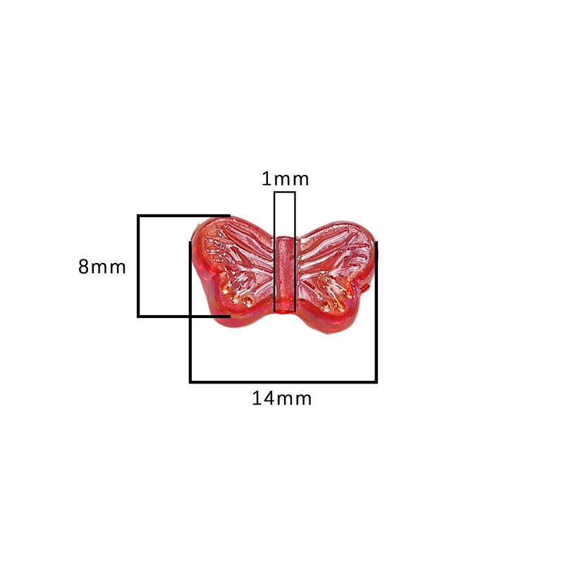 10-30 stuks 14x8mm veelkleurige vlindervorm acryl kralen spacer losse kralen voor DIY armband telefoon ketting sieraden maken benodigdheden
