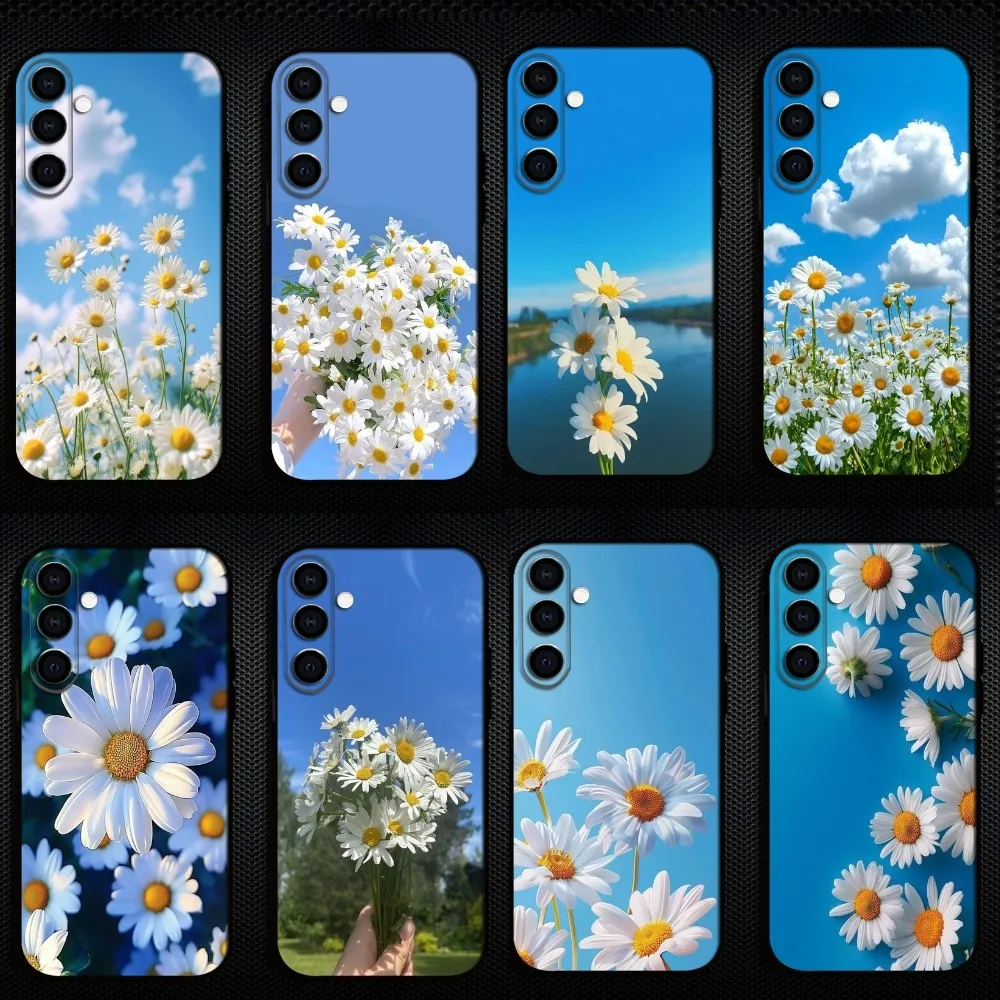 

Little Daisy Phone Case For Samsung Galaxy A73/A72/A71/A70/A53/A52/A51/Others Soft Black Shell