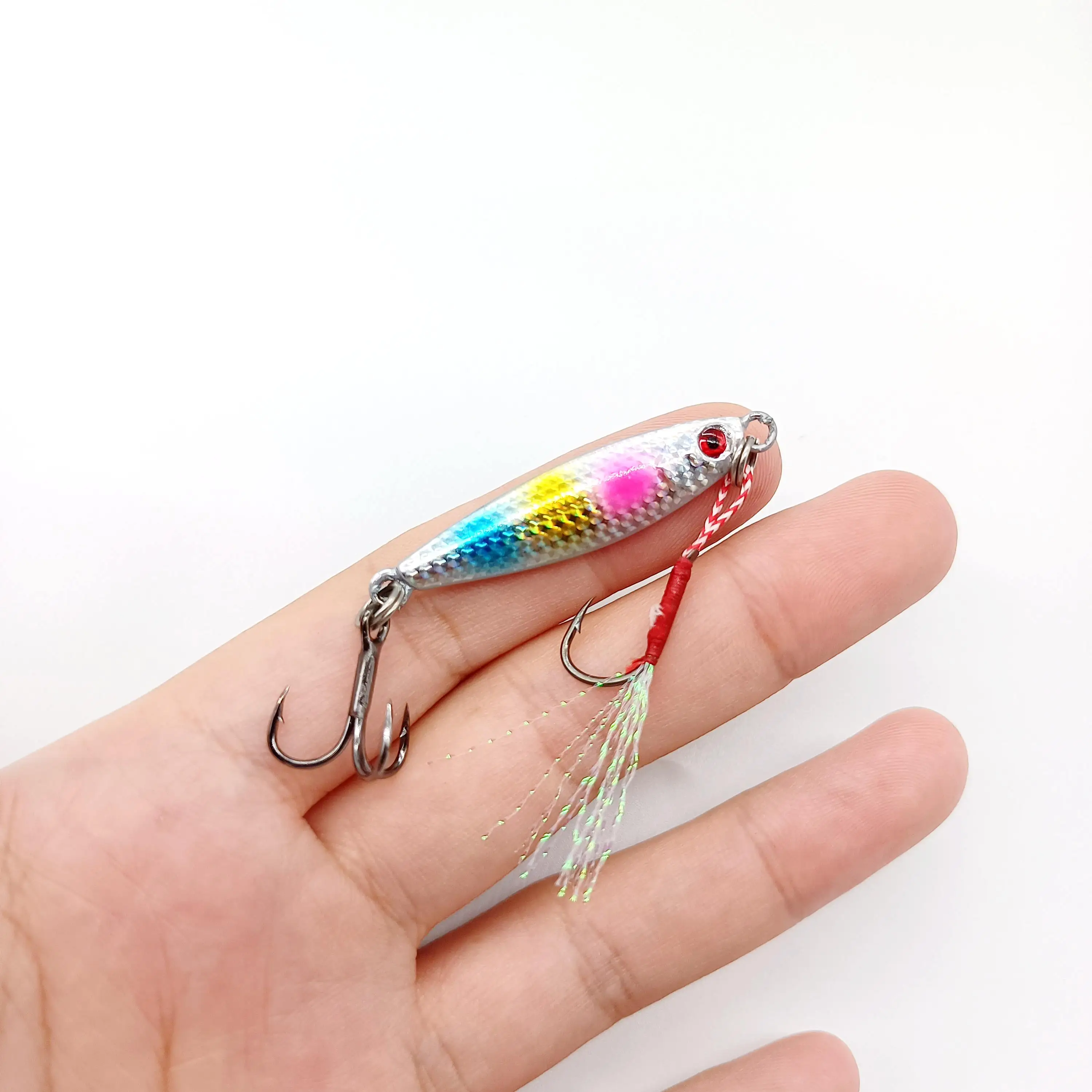 DUODUOYU 1PCS Metal Cast Jig Spoon Fishing Lure 7g/10g/15g/20g Jigging Fish Sea Bass Artificial Bait Fishing Tackle