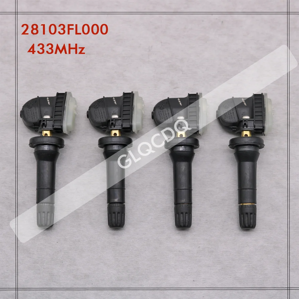 4PCS TIRE SENSORS FOR 2019 2020 2021 2022 2023 SUBARU FORESTER TIRE PRESSURE SENSOR TPMS 433MHz 28103FL000 28103FL100B