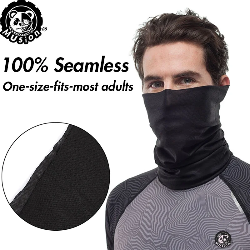 Solid Colors Tube Mask Summer Dustproof Anti-UV Biker Motorcycle Half Face Mask Sport Head Scarf