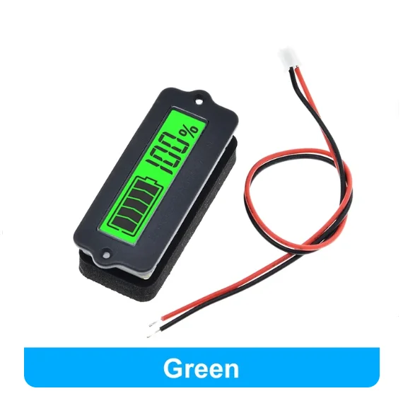 LY6W external type with shell 12V 24V LCD lithium battery lead-acid battery power monitor detector remaining capacity