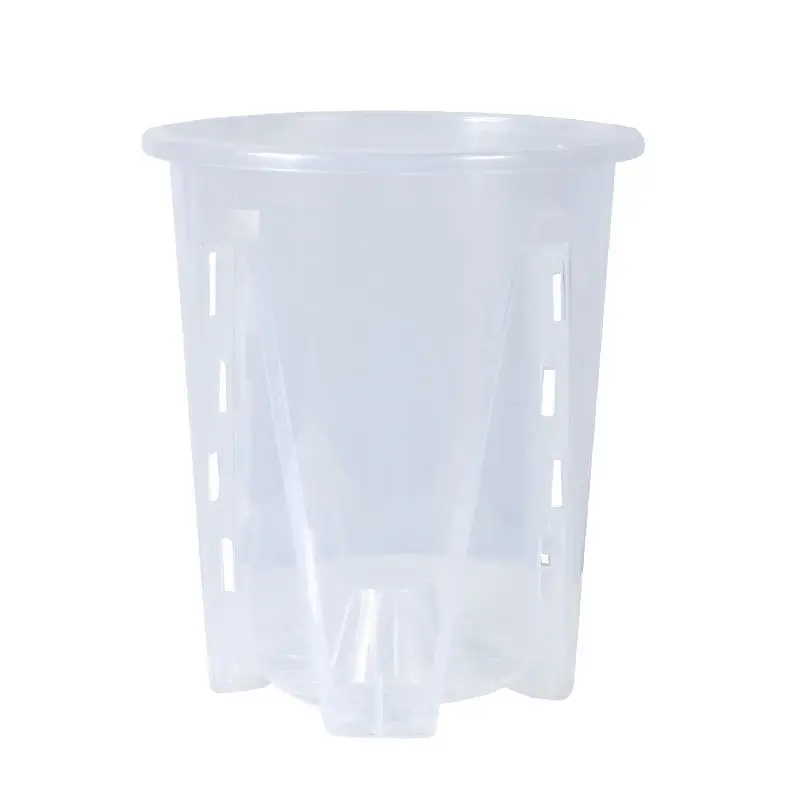 5pcs Ultra Transparent Breathable Flowerpot Used For Butterfly Orchid Planting, Home Potted Plants And Garden Nursery Cups A1