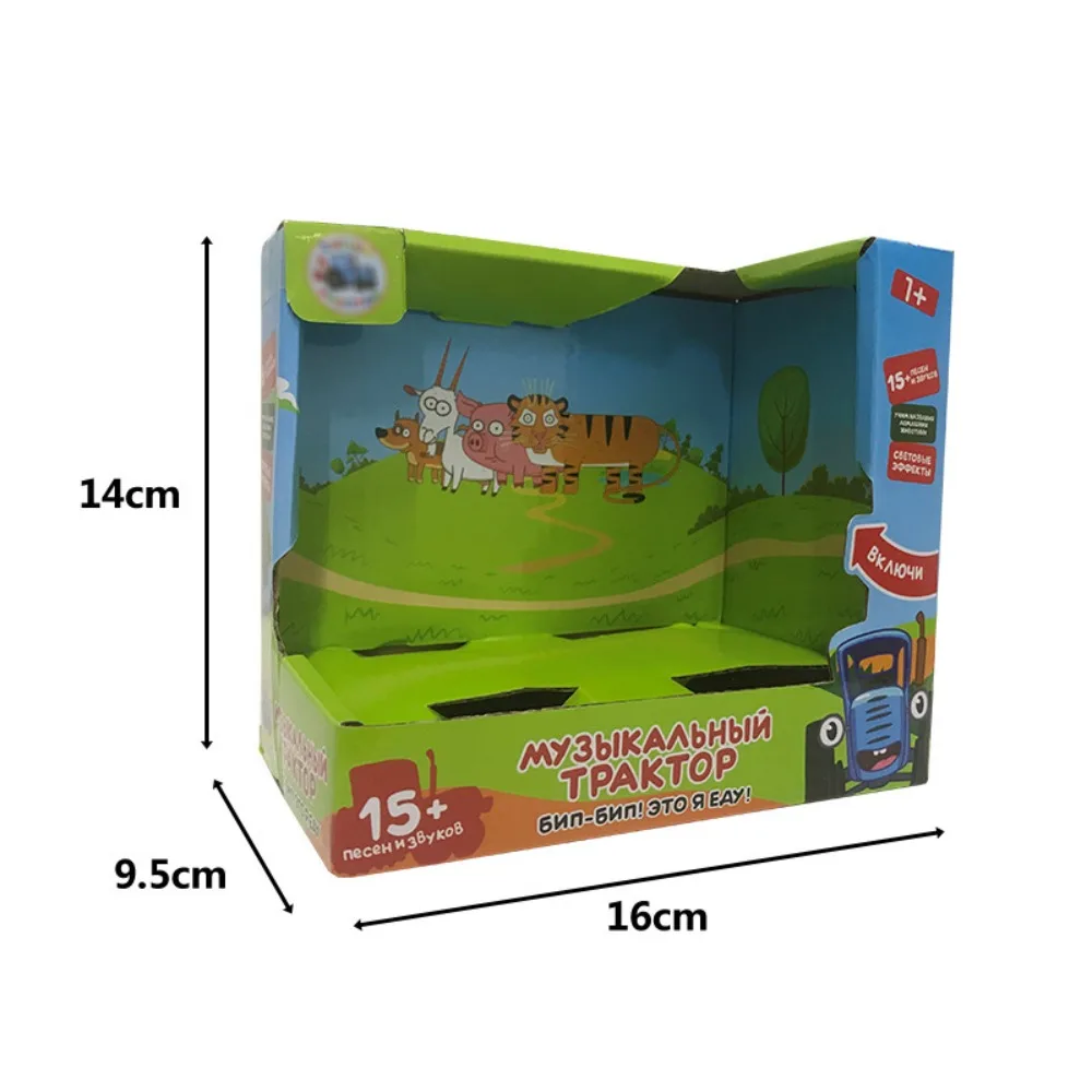 Neues frühes Lernspielzeug, kleines Auto, Mini-Spielzeug, Automodell, Bauer, blauer Traktor, blaues frühes Lernen, Zugdraht, Automodell, Spielzeug für Kinder