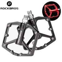 ROCKBROS Aluminum Alloy Bike Pedals MTB Road Anti-slip Ultralight Sealed Bearing One-piece Molding Anti-oxidation Bicycle Pedals