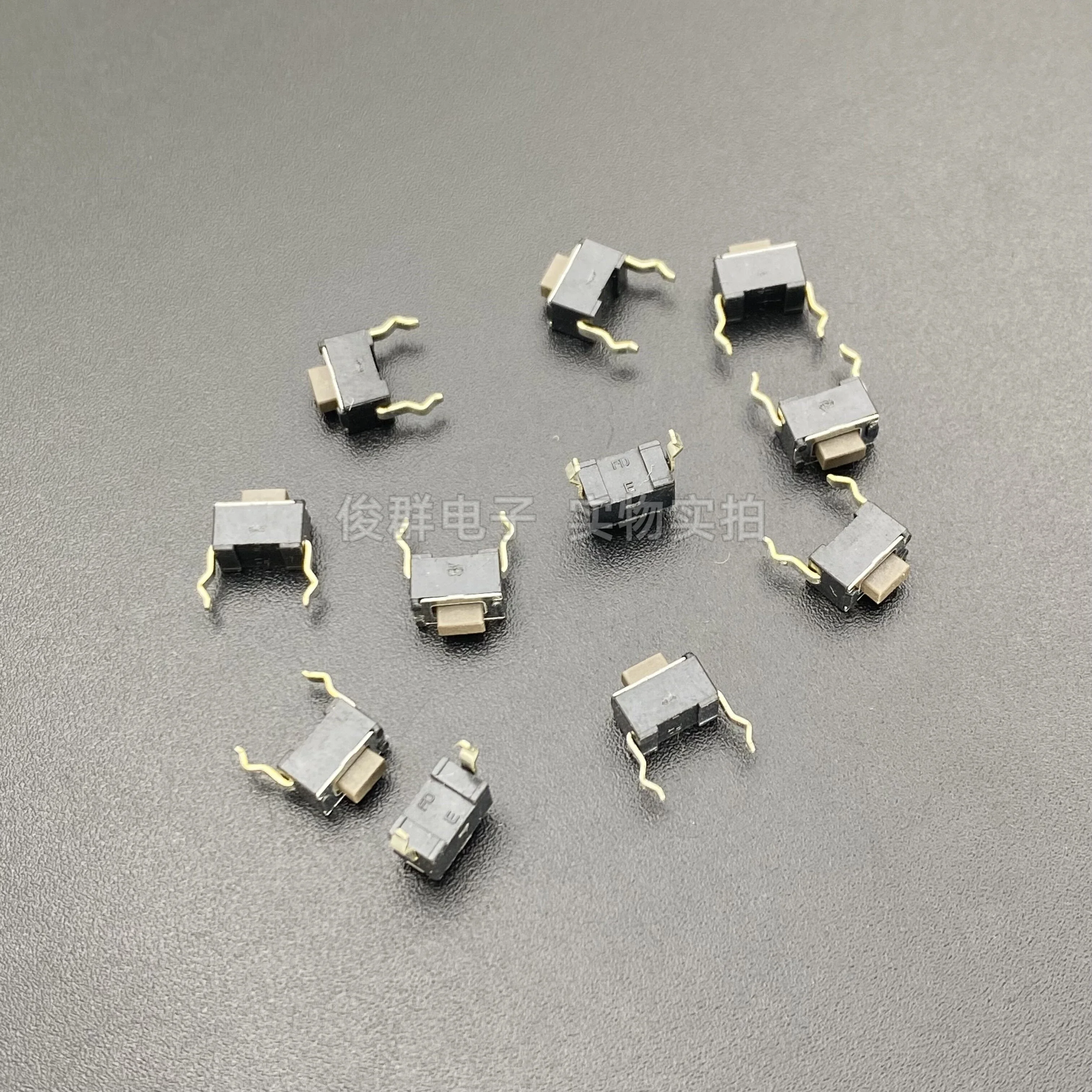 100pcs/Taiwan SFKQLA2520 touch button switch micro-motion in-line 2 copper foot high temperature resistant button 3*6*5