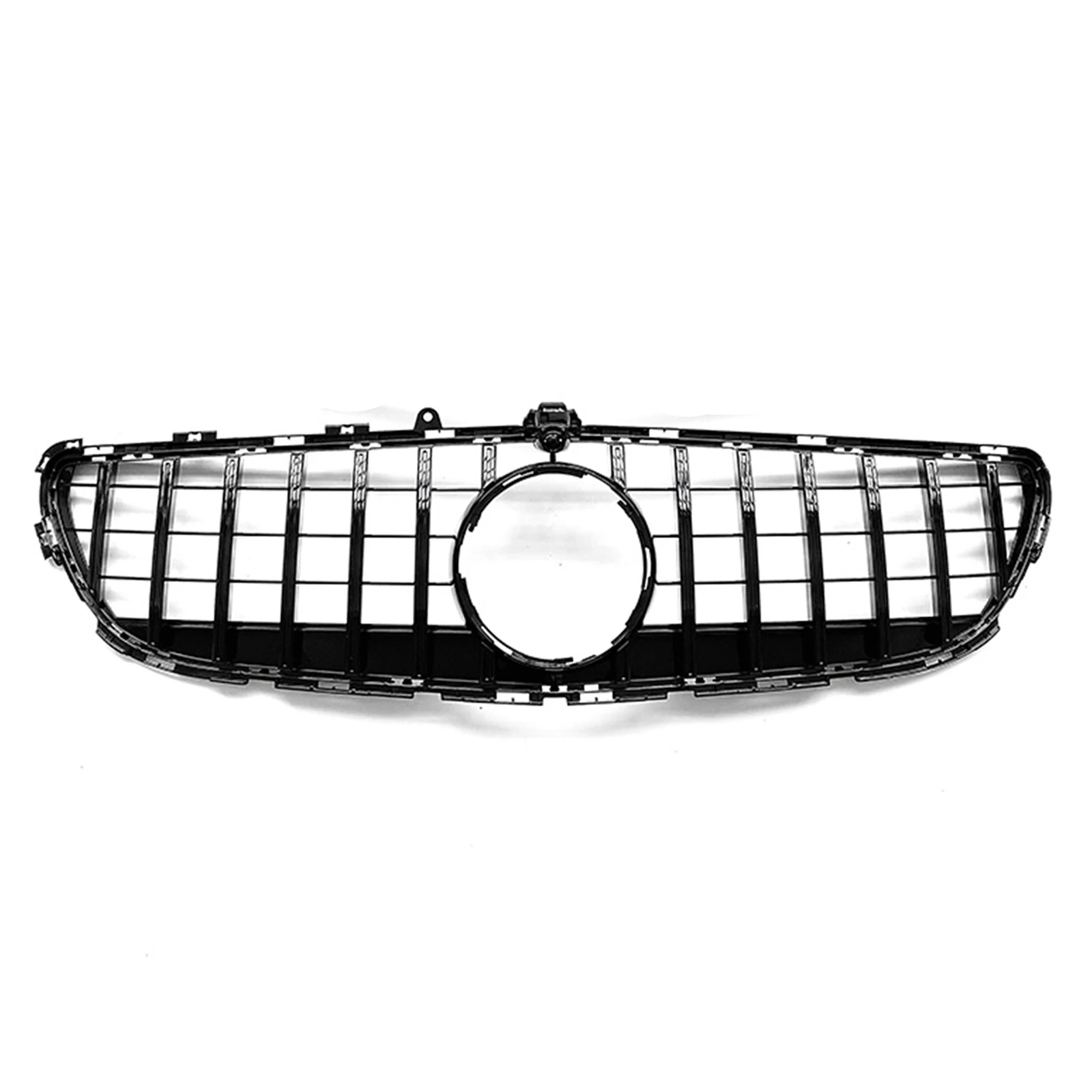 Car Front Grills Grille Bumper Hood Mesh With Camera Hole For Mercedes Benz CLS Class W218 2015 2016 2017 2018