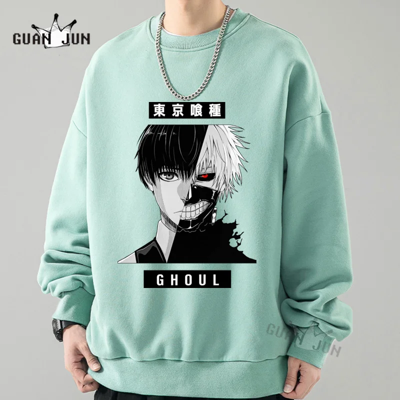 Tokyo Ghoul Anime Hoodie Men and Women Pullovers Sweatshirts Ken Kaneki Graphic Printed Tops Casual Hip Hop Streetwear Male