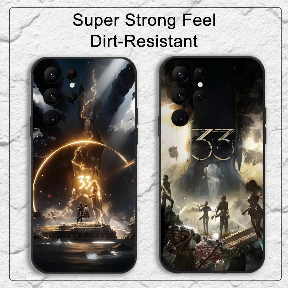 C-Clair O-Obscur 33 Phone Case for Samsung S series s20 s21 s22 s23 s24 s25 FE Plus Ultra TPU Soft to Skin-friendly case