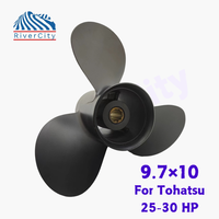 Outboard Propeller 9.7x10 For Tohatsu 25 hp 30 hp Boat Motor Aluminum Alloy Screw Ship Marine Engine 3 Blade 10 Spline