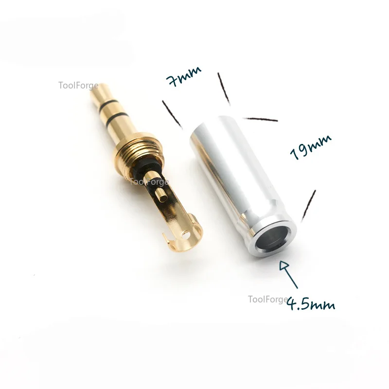 1 stks AEC 2.5/3.5mm/4.4mm 3/4 Pole Mannelijke Audio Plug 2.5/3.5/4.4 Jack voor DIY Headset Reparatie Hoofdtelefoon Oortelefoon Kabel Connector
