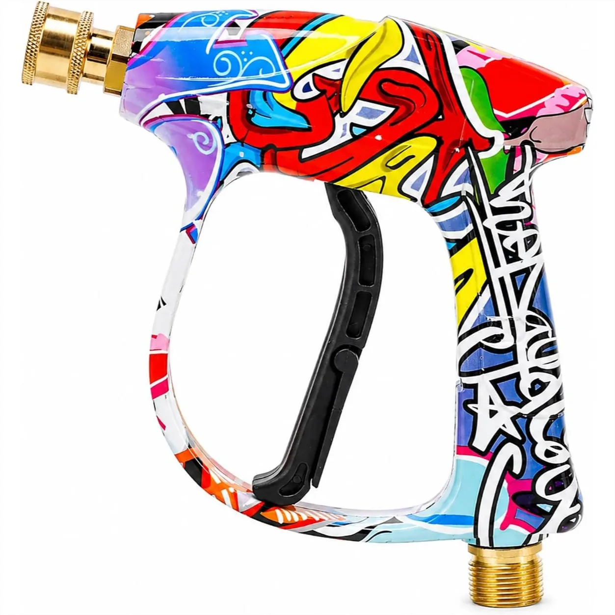 

4000 PSI Pressure Washer Short Gun With M22-14mm Inlet And 1/4 Inch Quick Connector Heavy Duty Spray Gun For Foam Cannon Car Wash