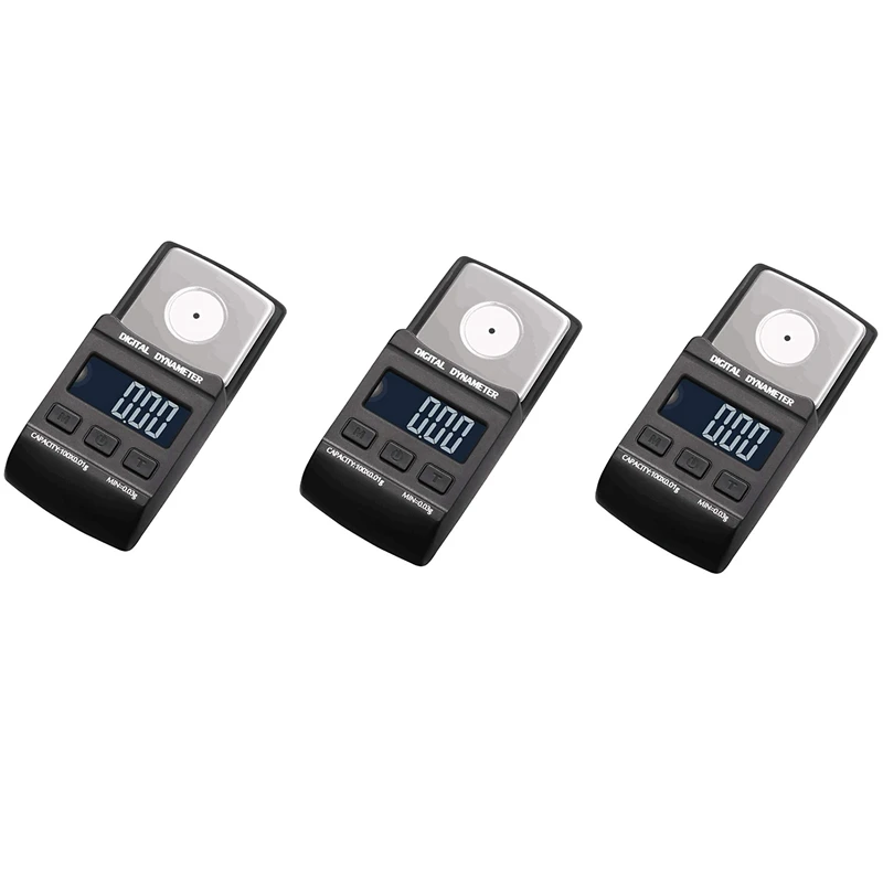 

Профессиональный высокоточный цифровой поворотный стол 3X, датчик силы, ручной измеритель нагрузки, ЖК-подсветка, 100 г/0,01 г