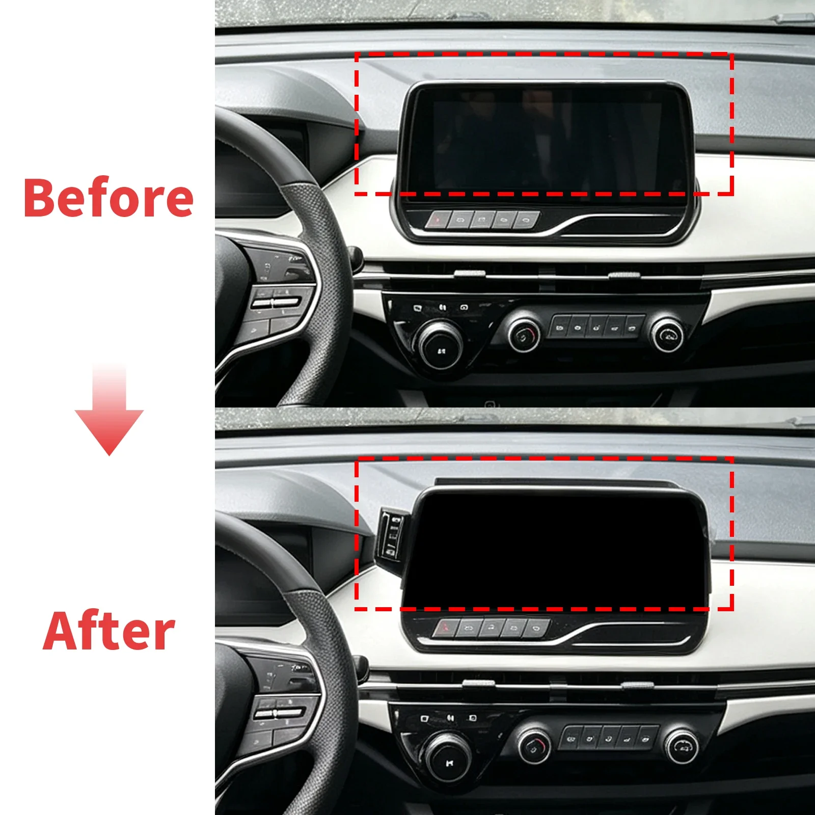 for Bestune NAT 2023 2024 2025 2026 10inch LHD Vehicle-Specific Phone Holder Mount Car GPS Stand Easy Fix Auto Accessories