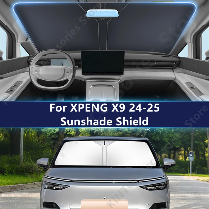 

For XPENG X9 24-25 Sunshade Shield,Sunscreen And Insulation Interior Modification Protection Items Accessories Refit