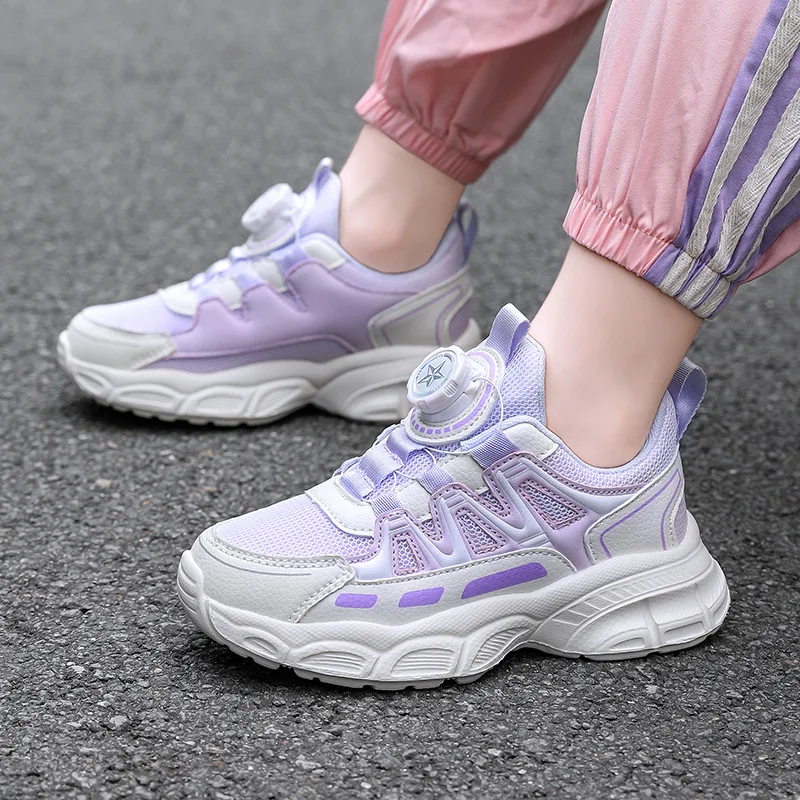 New Children's Casual Mesh Breathable Sports Shoes For Girls Versatile  And Fashionable