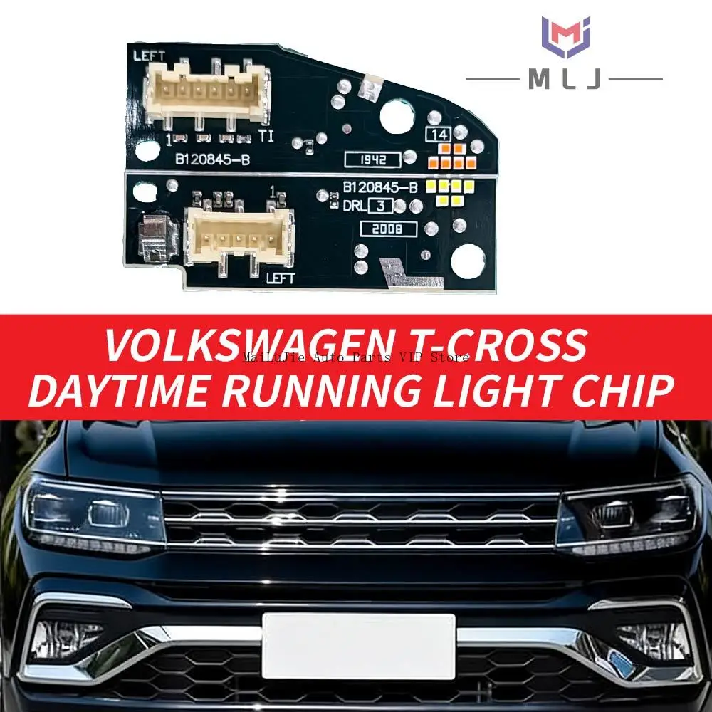 

B120845-B B120846-B White Daylight Boards For VW T-CROSS Tcross LED Headlight L&R Turn Signal Module 2GM.998.478 2GM.998.479