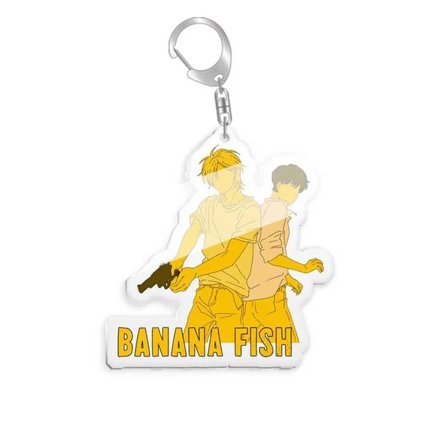 Anime BANANA FISH Keychain Acrylic Cosplay Figures Keyrings for Bag Car Key Chains Cartoon Women Men Jewelry Gift Accessories