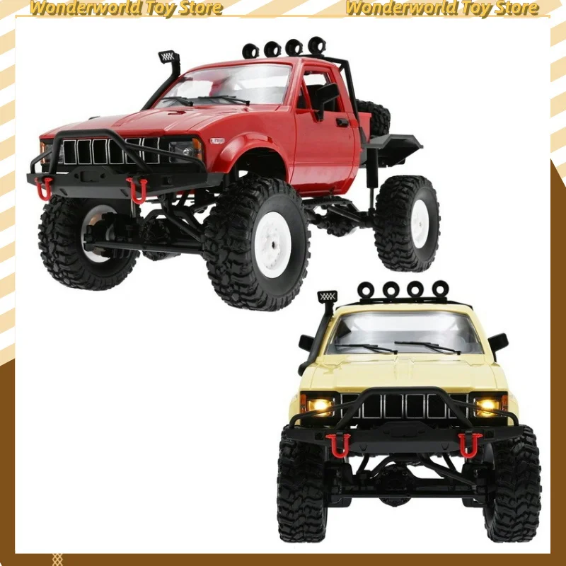 Wpl C14 1/16 Rc Pick Car 2.4g Off Road Rc Full Proportional Military Car Rock Crawler Truck Handle Control Rtr Toys Kids Gifts