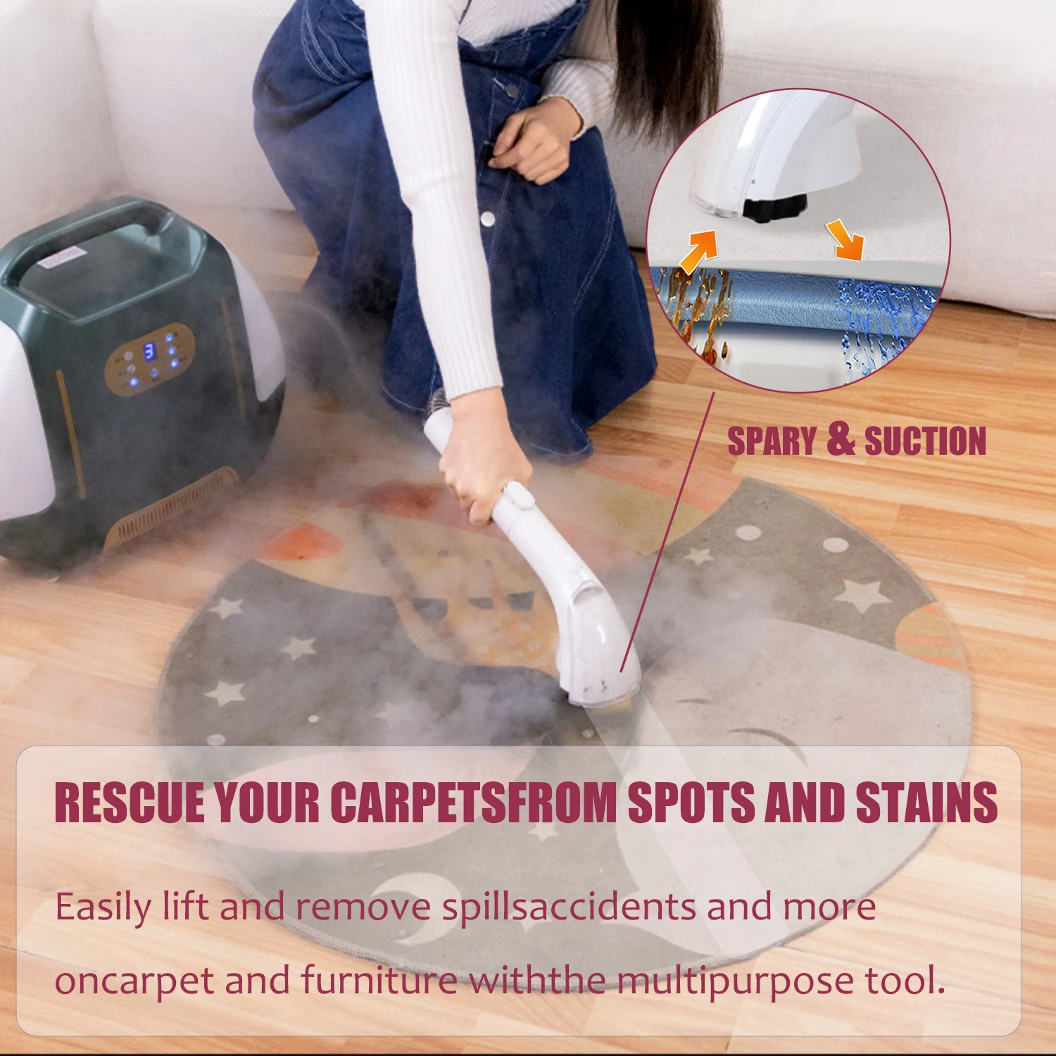 Professional Customization Mini Vaccum Cleaner For Car Carpet Floor Window Steam Cleaner Portable