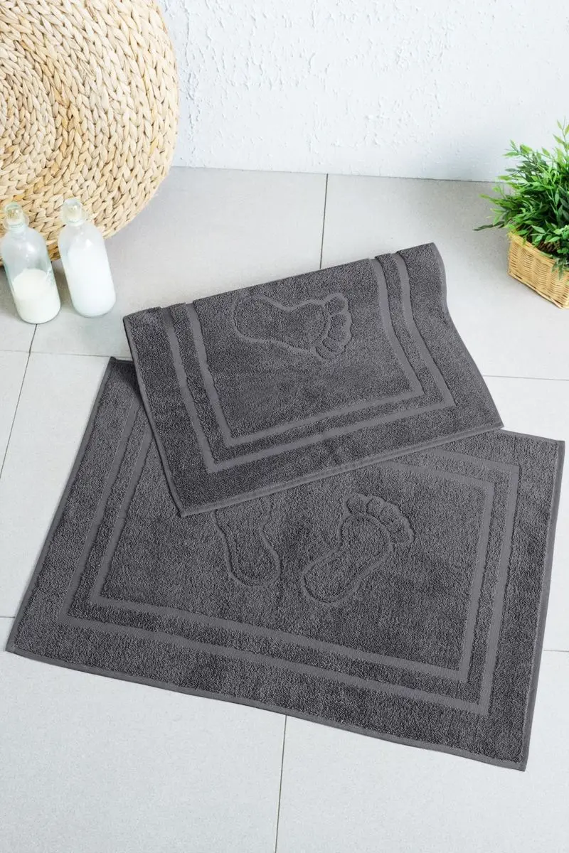 Luxury Bath Towel Set For Feet 2 Pcs 50x70 cm Towels Cotton Highly Absorbent Bathroom Towels (Pack of 2)