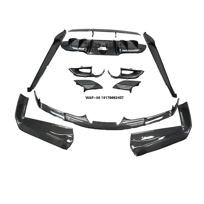 High Quality Full Set Carbon Fiber Body Kit for 488 GTB/Spider Front Lip Rear Diffuser Side Skirts Tail Spoiler Car Part