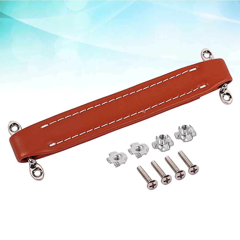 

Stereo Handle Amp Brown for Guitar Vintage Amplifier Speaker Light Leatheramp Accessories