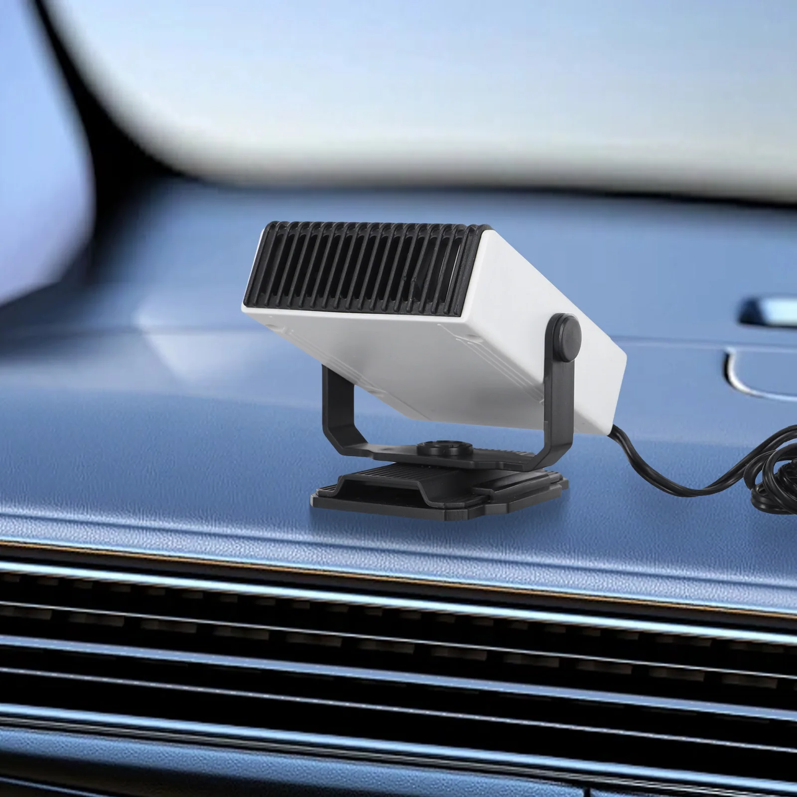 Dual Air Switch Portable Heater Winter Driving 180 Adjustable Rotation Compact Design High Universality Fitment