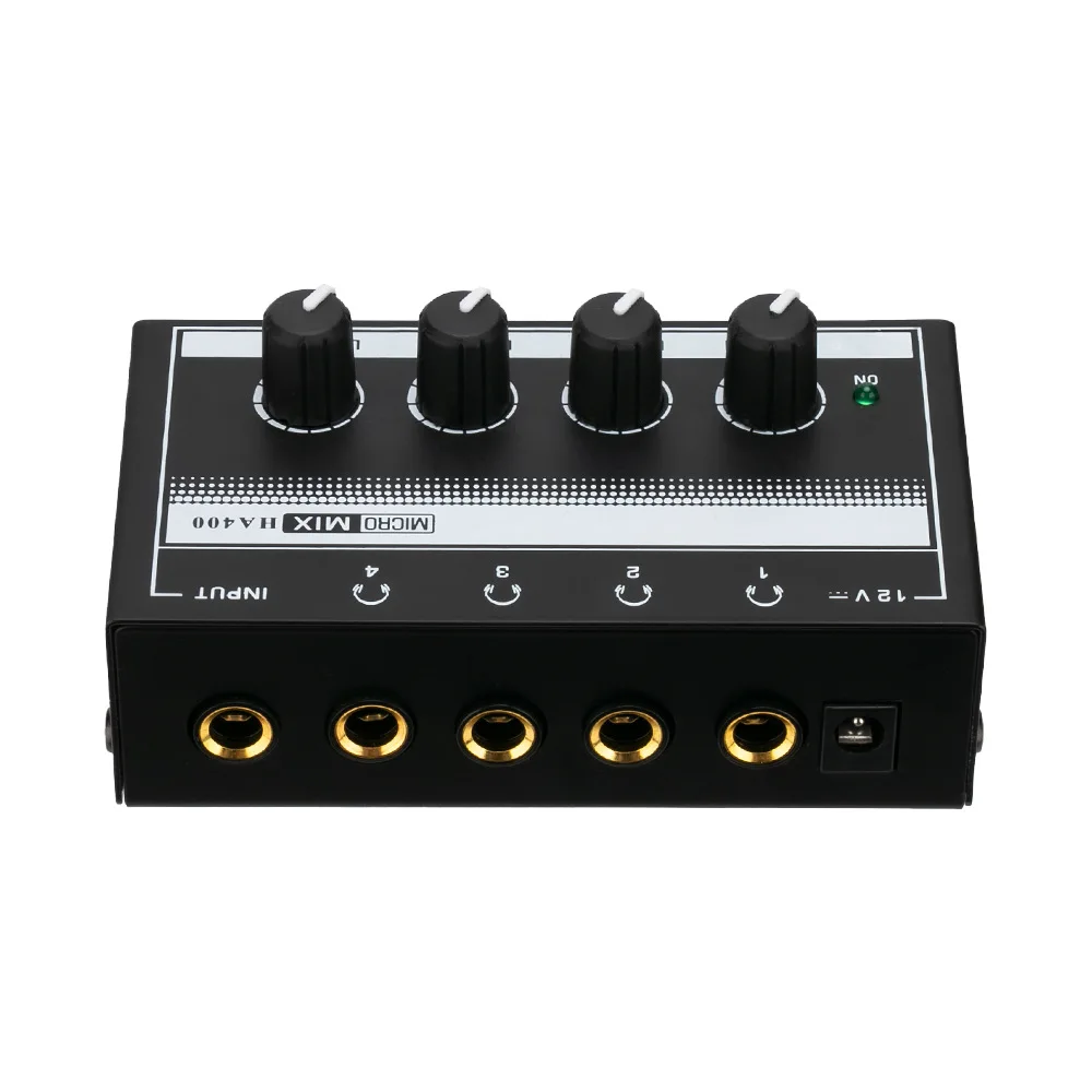 

HA400 4ways Headphone Listening Amplifier Monitor Multi-channel DJ Mixer For Studio Broadcast Station