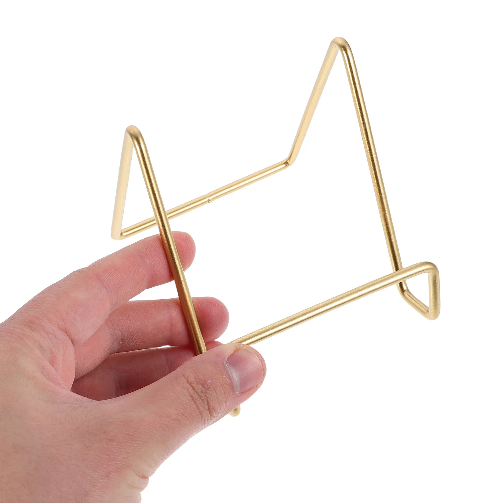 

Desktop Display Stand Metal Picture Frame Holder Plate Stands for Display Photo Stand Medal Ornaments Iron Book Case Storage