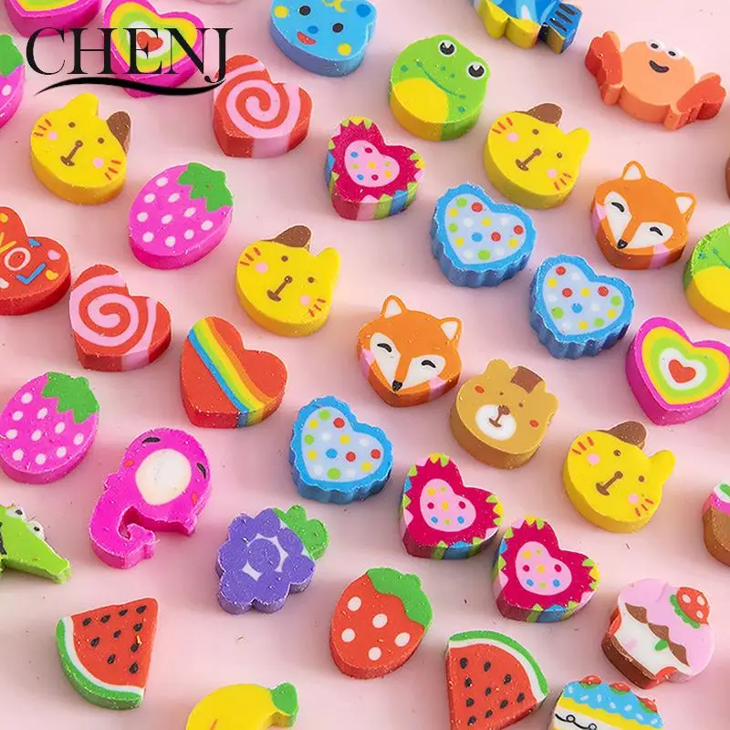 50 шт./упаковка, милые ластики